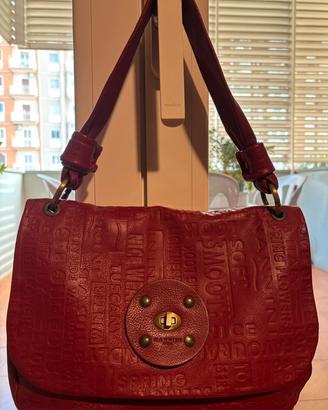 Borsa in pelle rossa Nannini