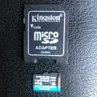 Scheda micro sd con adattatore