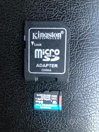 Scheda micro sd con adattatore