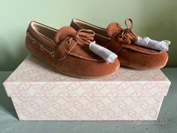 Mocassino barca in suede con nappine Liu Jo