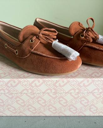 Mocassino barca in suede con nappine Liu Jo