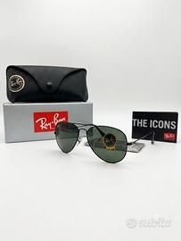 Rayban aviator black G15 Occhiali da sole nuovi