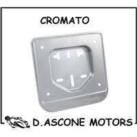 Portatarga europeo cromato per ciclomotori