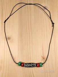 Collana Dzi corallo turchese