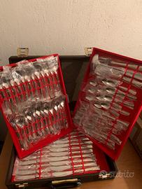 Set completo posate EME- Acciaio Oro 24 carati