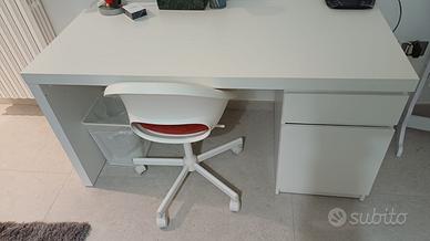 Scrivania IKEA MALM + Sedia Girevole