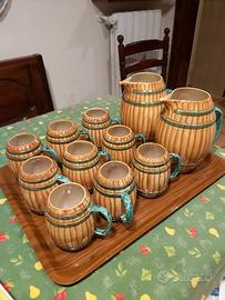 Bel set  bicchieri  ceramica Pucci Umbertide 