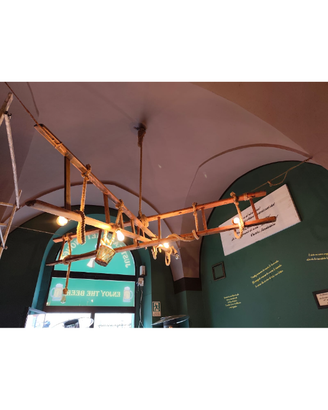 lampadario con corde