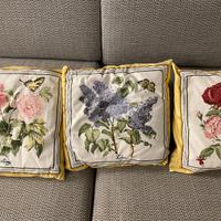 6 cuscini decorativi con fiori