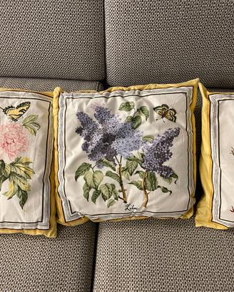 6 cuscini decorativi con fiori