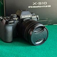 Fotocamera Fuji x-s10 + obiettivo 18-55 mm