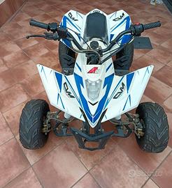 Quad 125 CVM Apollo Motors Blu e Bianco