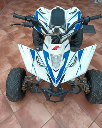 Quad 125 CVM Apollo Motors Blu e Bianco