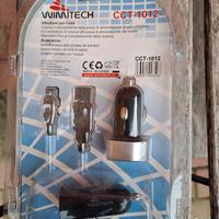 CARICABATTERIA SMARTPHONE AUTO USB ACCENDISIGARO