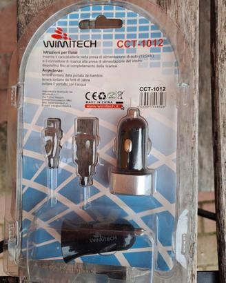CARICABATTERIA SMARTPHONE AUTO USB ACCENDISIGARO