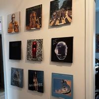 Supporto a muro per disco vinile