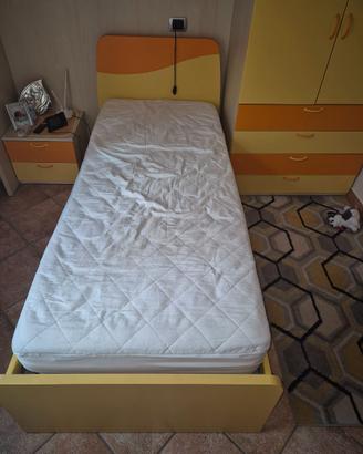 Letto singolo 80x190 con materasso