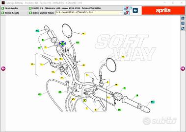Cavo gas apertura Aprilia Motò6.5 AP8114309