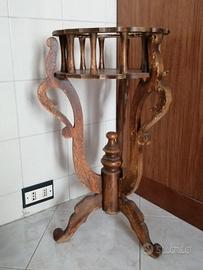 Portavaso rialzato in legno