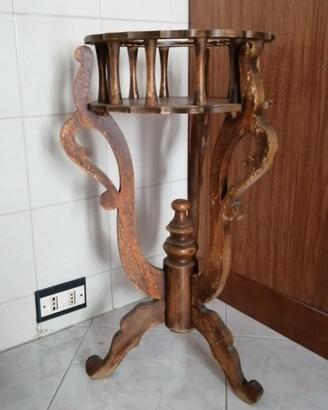 Portavaso rialzato in legno