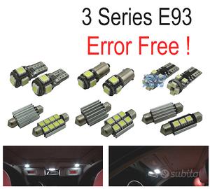 KIT 18 LAMPADE LED INTERNE BMW SERIE 3 E93 CABRIO 