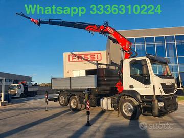 Iveco Stralis 480 Euro 6 gru fassi 255 jib e ple