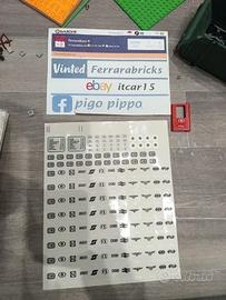 LEGO 7745 stickers treno custom repro pretagliati