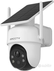 telecamera sicurezza wifi pannello solare 4MP