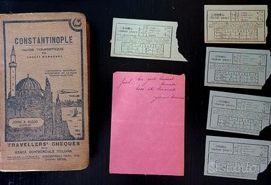 1929 Costantinopoli Guide Touristique+5 ticket Ist