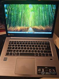 Notebook Acer swift 14 pollici core i7 ssd intel