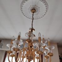 lampadario in ottone