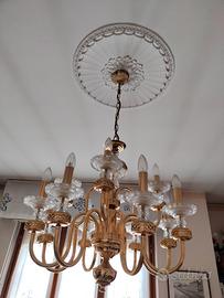 lampadario in ottone