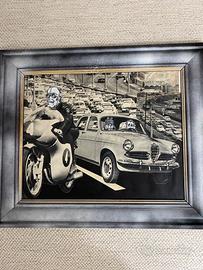 Quadro collage Gruppo TNT vintage