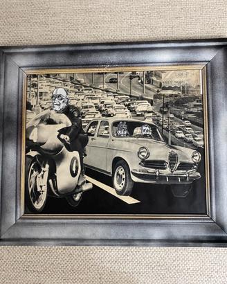 Quadro collage Gruppo TNT vintage