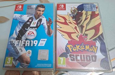 giochi nindendo switch pokemon e fifa 19