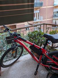 bicicletta rossa rockrider