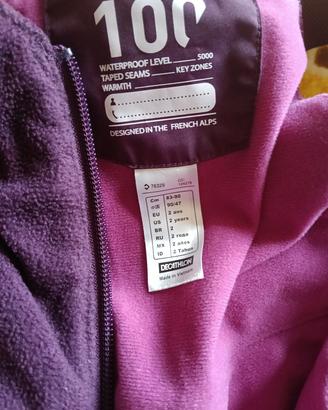 salopette sci bambina 