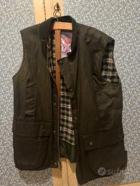 Giacca smanicata tipo Barbour