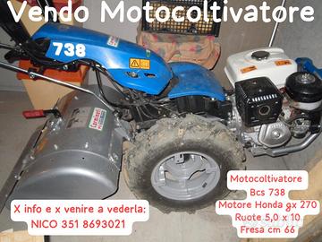 Motocoltivatore BCS con fresa