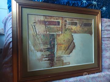 quadro dipinto ad olio su tela 