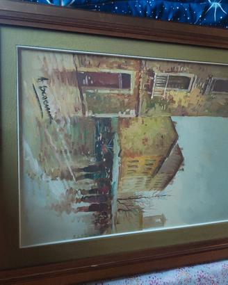 quadro dipinto ad olio su tela 