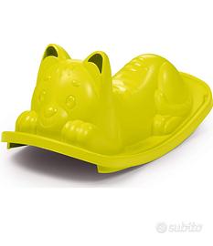 Dondolo Smoby a forma di gatto verde