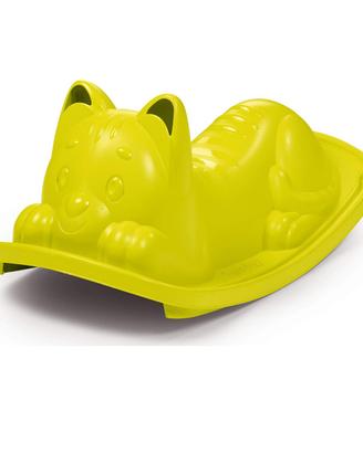 Dondolo Smoby a forma di gatto verde
