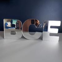 Tre letterine SMS Mogg appendiabiti