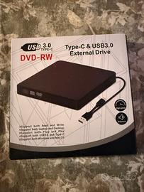 Unità DVD esterna USB 3.0/Type-C per PC e laptop
