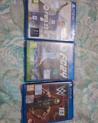 Wwe 18, Fifa 23 e Fc24 per Ps4