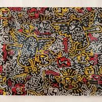 Vassoio Lavazza Keith Haring modernariato 