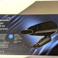 phon nero asciugacapelli pieghevole nuovo 