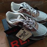 scarpe bambina replay penny jr argento