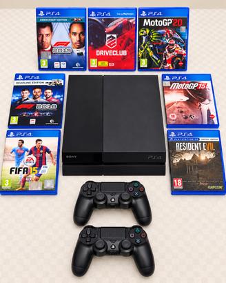 PS4 500GB + 2 DualShock 4 + 7 giochi